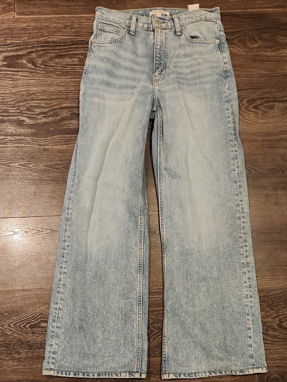 ❤️ BANANA REPUBLIC ICON HIGH RISE CLASSIC WIDE LEG JEANS, 2P (26 PETITE) - Picture 4 of 12